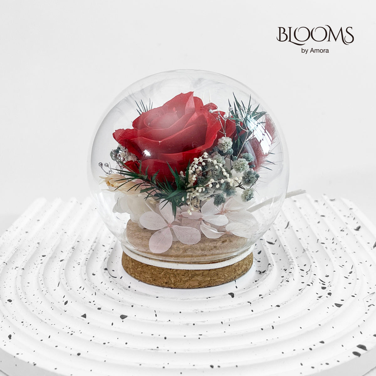 Blooms by Amora Cork Base Ball A (Rose)-Cor007ap-10cm