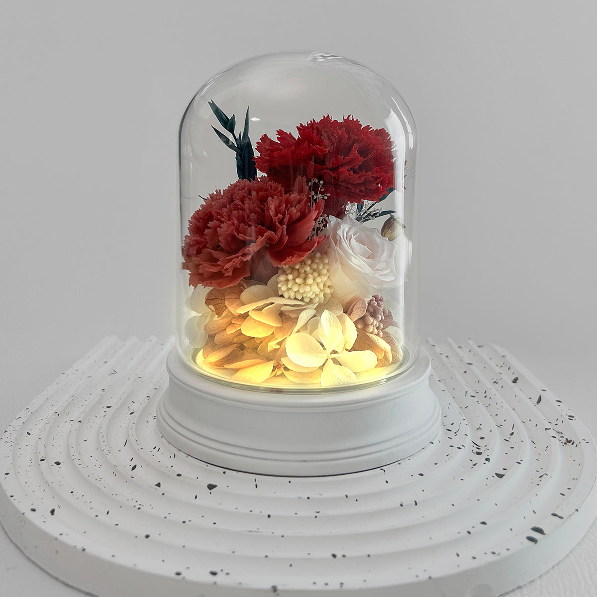 Blooms by Amora Pat Light Dome B (Carnation)-Pat009bp-10*13cm