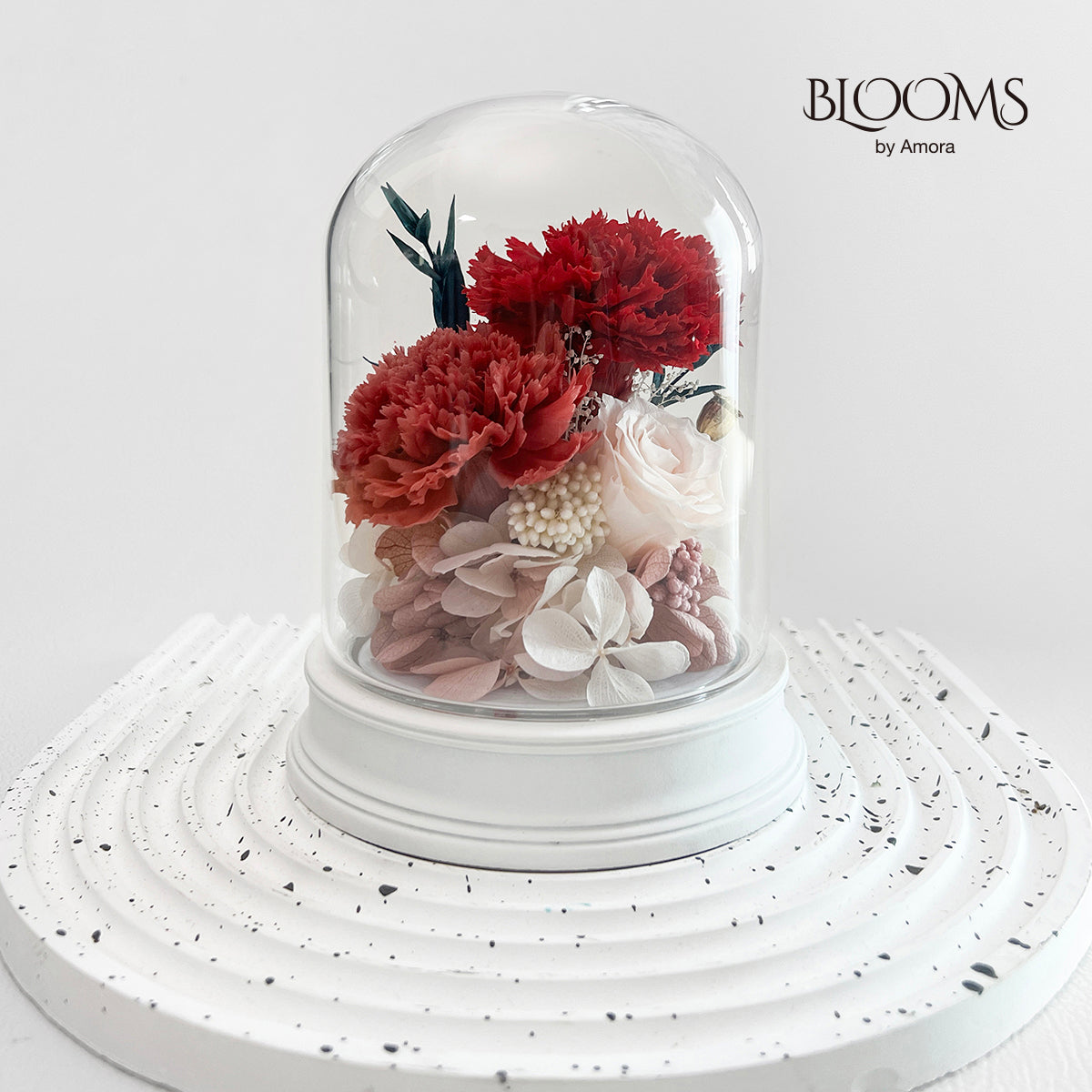 Blooms by Amora Pat Light Dome B (Carnation)-Pat009bp-10*13cm