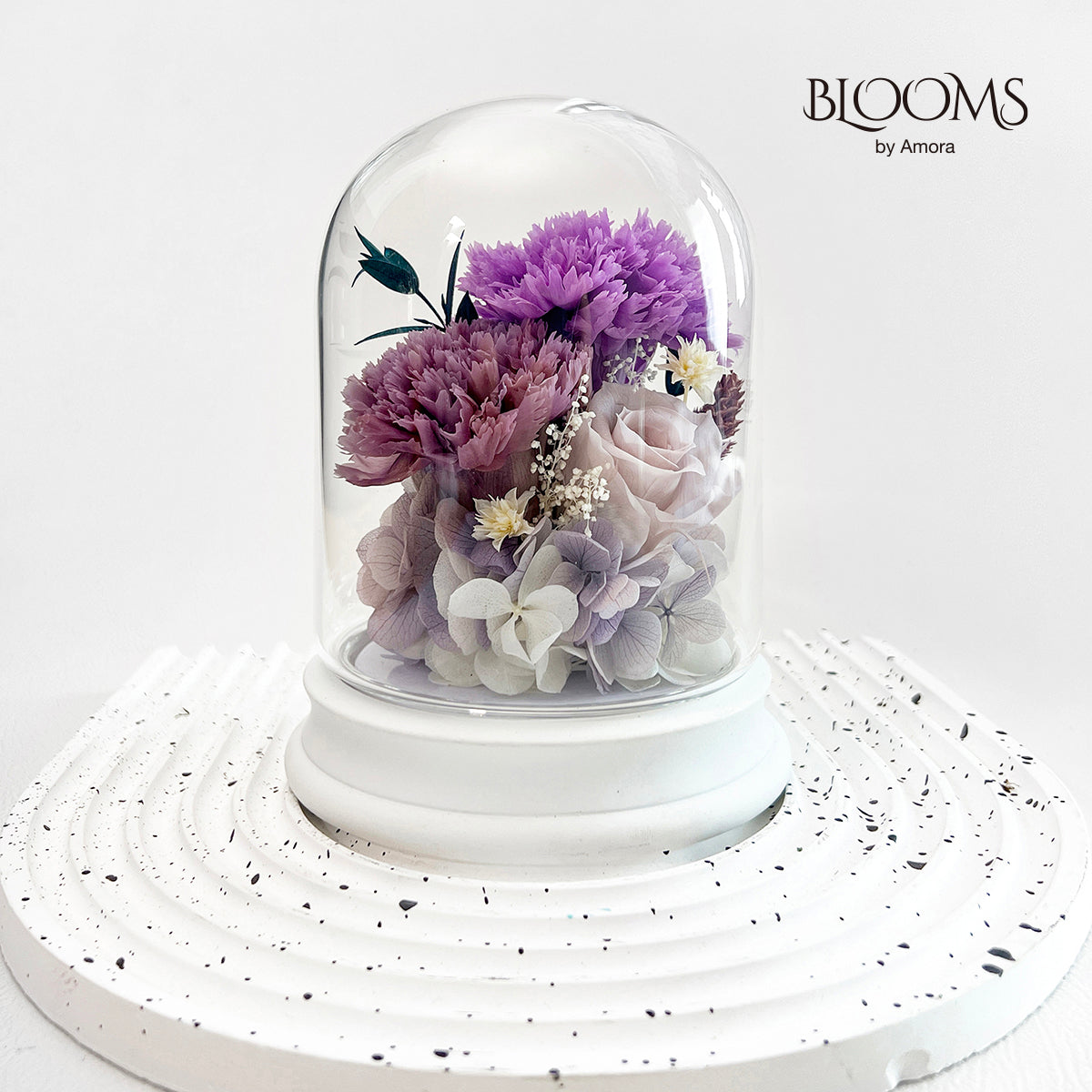 Blooms by Amora Pat Light Dome D (Carnation)-Pat009dp-10*13cm