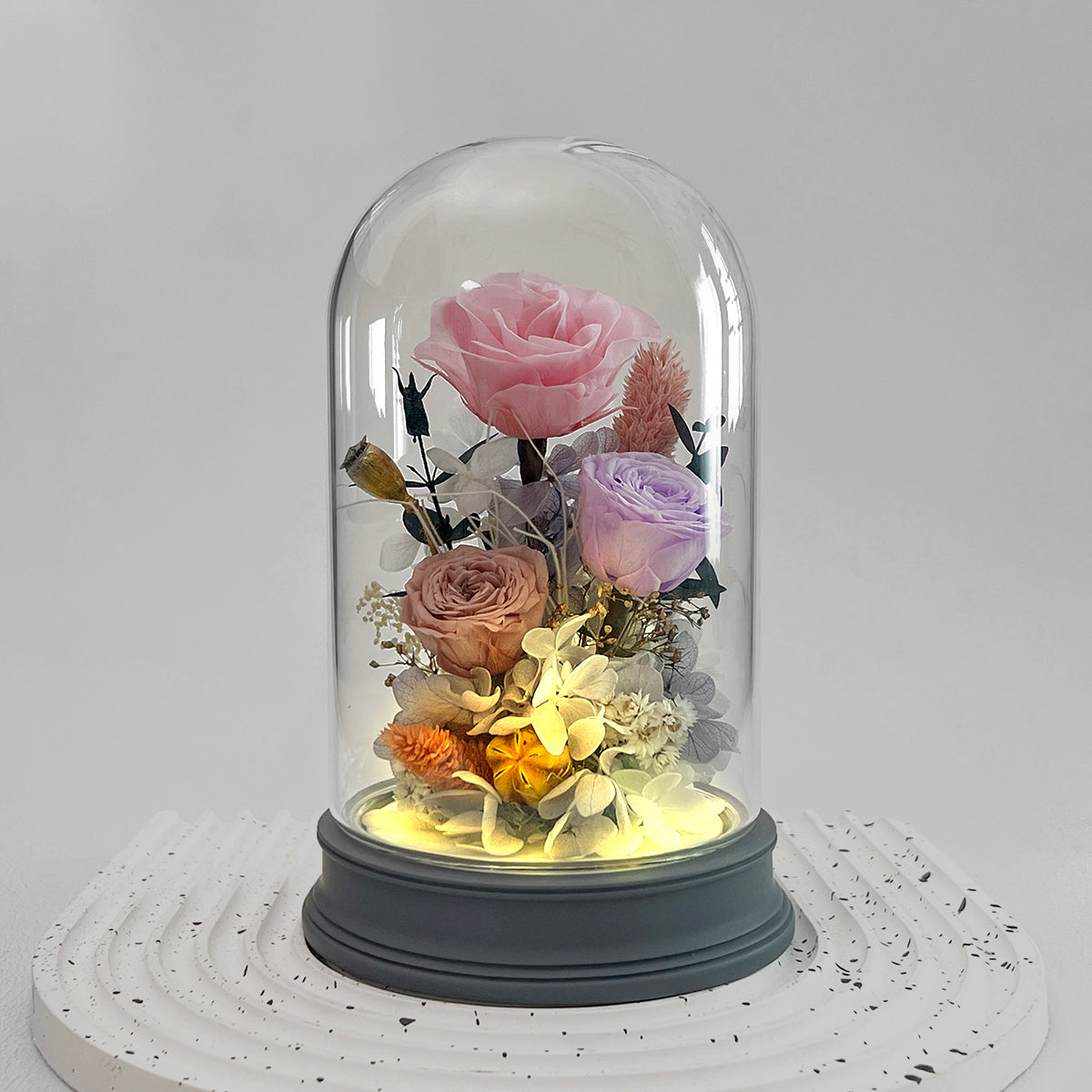 Blooms by Amora Pat Light Dome B (Rose)-Pat011bp-10*16cm