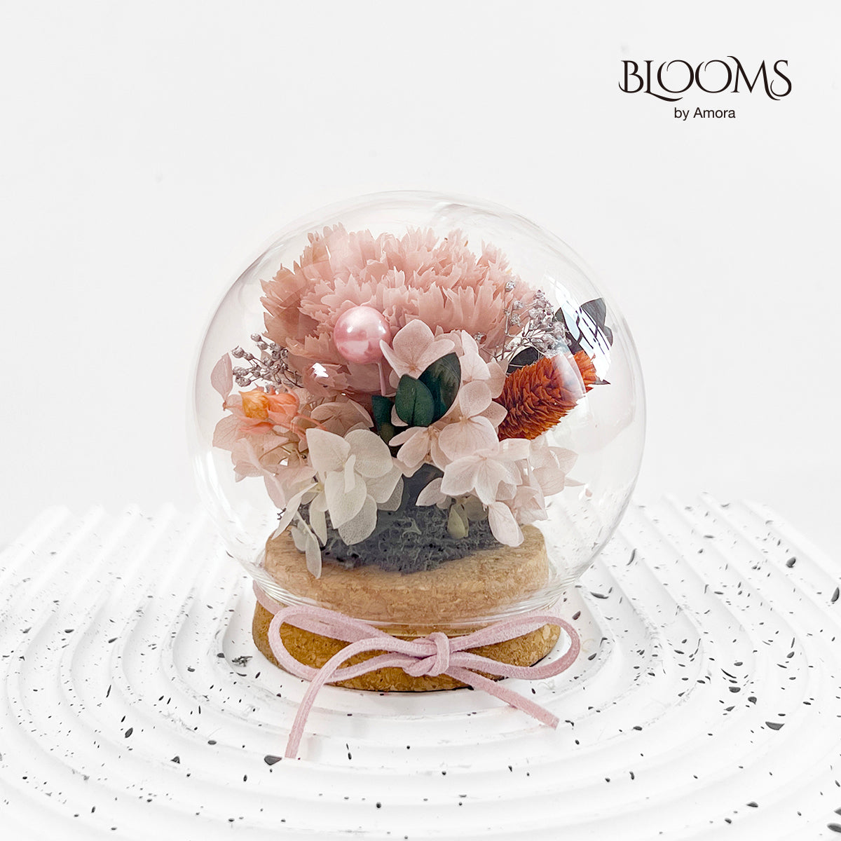 Blooms by Amora Cork Base Ball C (Carnation)-Cor012cp-10cm