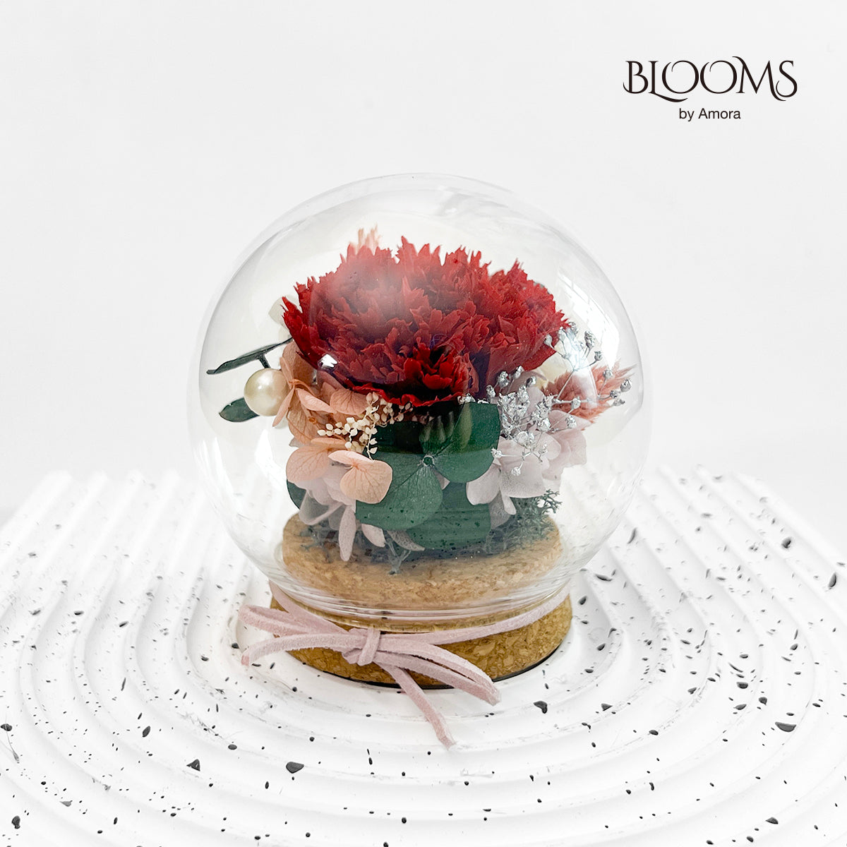 Blooms by Amora Cork Base Ball D (Carnation)-Cor012dp-10cm