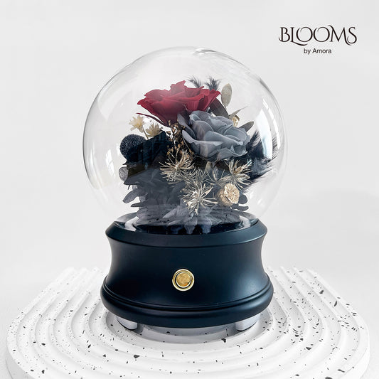 Blooms by Amora Bluetooth Ball C (3Roses)-Blt013cp-D13cm